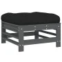5-teiliges Gartenmöbel-Set und graue Massivholzkissen von vidaXL, Gartensets - Ref: Foro24-3185803, Preis: 500,20 €, Rabatt: %