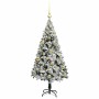 Árbol de Navidad artificial Verde 120 cm PVC y Acero y Plástico