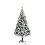 Árbol de Navidad artificial Verde 120 cm PVC y Acero y Plástico