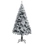 Árbol de Navidad artificial Verde 120 cm PVC y Acero y Plástico