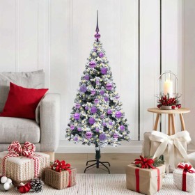 Árbol de Navidad artificial Verde 120 cm PVC y Acero y Plástico