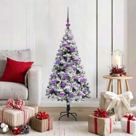Árbol de Navidad artificial Verde 120 cm PVC y Acero y Plástico