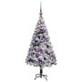 Árbol de Navidad artificial Verde 120 cm PVC y Acero y Plástico