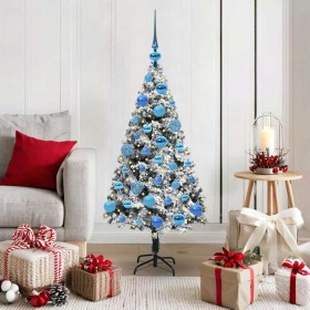Árbol de Navidad artificial Verde 120 cm PVC y Acero y Plástico