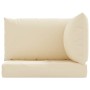 Kissen für Paletten, 3 Einheiten, beiges Oxford-Gewebe von vidaXL, Kissen für Stühle und Sofas - Ref: Foro24-315067, Preis: 6...