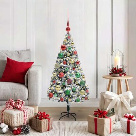 Árbol de Navidad artificial Verde 120 cm PVC y Acero y Plástico