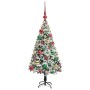 Árbol de Navidad artificial Verde 120 cm PVC y Acero y Plástico
