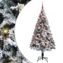 Árbol de Navidad artificial Verde 150 cm PVC y Acero y Plástico