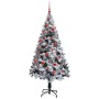 Árbol de Navidad artificial Verde 150 cm PVC y Acero y Plástico