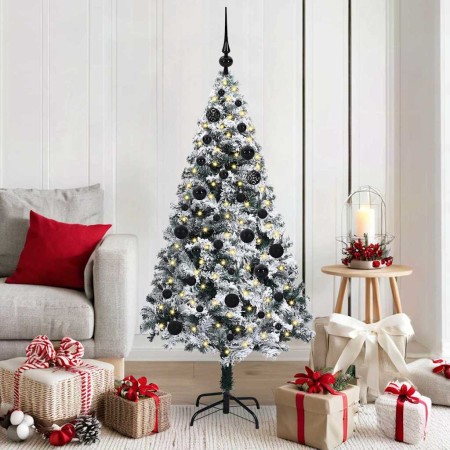 Árbol de Navidad artificial Verde 150 cm PVC y Acero y Plástico