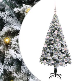 Árbol de Navidad artificial Verde 150 cm PVC y Acero y Plástico