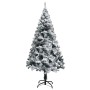 Árbol de Navidad artificial Verde 150 cm PVC y Acero y Plástico