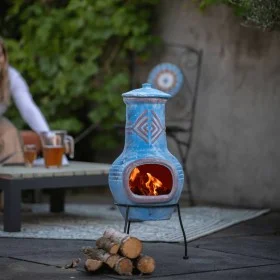 RedFire Kamin Colima Ton blau/rot 86031 von RedFire, Kamine - Ref: Foro24-411832, Preis: 117,87 €, Rabatt: %