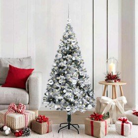 Árbol de Navidad artificial Verde 150 cm PVC y Acero y Plástico