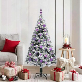 Árbol de Navidad artificial Verde 150 cm PVC y Acero y Plástico