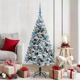 Árbol de Navidad artificial Verde 150 cm PVC y Acero y Plástico