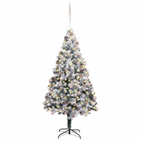 Árbol de Navidad artificial Verde 180 cm PVC y Acero y Plástico