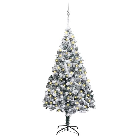 Árbol de Navidad artificial Verde 180 cm PVC y Acero y Plástico