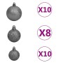 Árbol de Navidad artificial Verde 180 cm PVC y Acero y Plástico