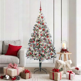 Árbol de Navidad artificial Verde 180 cm PVC y Acero y Plástico