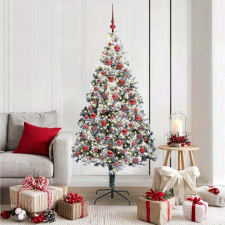 Árbol de Navidad artificial Verde 180 cm PVC y Acero y Plástico