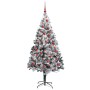 Árbol de Navidad artificial Verde 180 cm PVC y Acero y Plástico