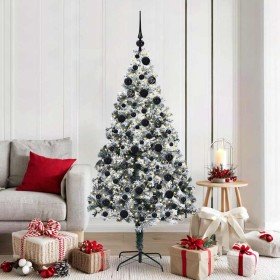 Árbol de Navidad artificial Verde 180 cm PVC y Acero y Plástico