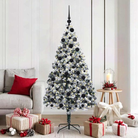 Árbol de Navidad artificial Verde 180 cm PVC y Acero y Plástico
