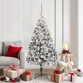 Árbol de Navidad artificial Verde 180 cm PVC y Acero y Plástico