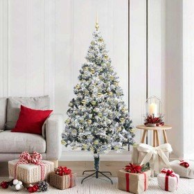 Árbol de Navidad artificial Verde 180 cm PVC y Acero y Plástico