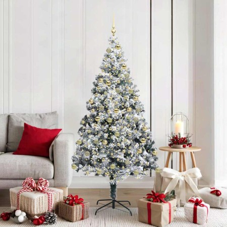 Árbol de Navidad artificial Verde 180 cm PVC y Acero y Plástico