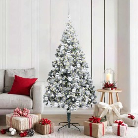 Árbol de Navidad artificial Verde 180 cm PVC y Acero y Plástico