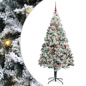 Árbol de Navidad artificial Verde 180 cm PVC y Acero y Plástico