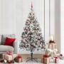 Árbol de Navidad artificial Verde 210 cm PVC y Acero y Plástico