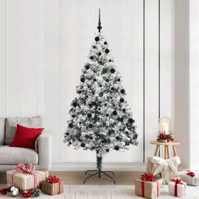 Árbol de Navidad artificial Verde 210 cm PVC y Acero y Plástico