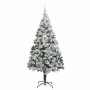 Árbol de Navidad artificial Verde 210 cm PVC y Acero y Plástico