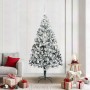 Árbol de Navidad artificial Verde 210 cm PVC y Acero y Plástico
