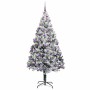 Árbol de Navidad artificial Verde 210 cm PVC y Acero y Plástico