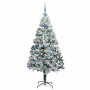 Árbol de Navidad artificial Verde 210 cm PVC y Acero y Plástico