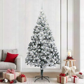 Árbol de Navidad artificial Verde 240 cm PVC y Acero y Plástico