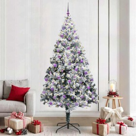 Árbol de Navidad artificial Verde 240 cm PVC y Acero y Plástico