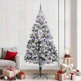 Árbol de Navidad artificial Verde 240 cm PVC y Acero y Plástico