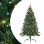 Árbol de Navidad Artificial Preiluminado Verde 120 cm PVC