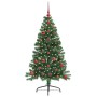 Árbol de Navidad Artificial Preiluminado Verde 120 cm PVC