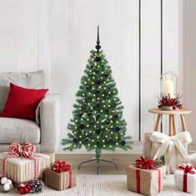 Árbol de Navidad Artificial Preiluminado Verde 120 cm PVC