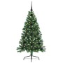 Árbol de Navidad Artificial Preiluminado Verde 120 cm PVC