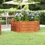 Arriate oxidado de acero corten 129x129x45 cm de vidaXL, Maceteros y jardineras - Ref: Foro24-151946, Precio: 45,75 €, Descue...