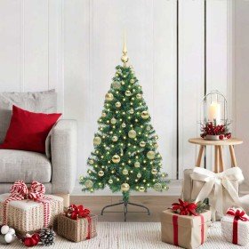 Árbol de Navidad Artificial Preiluminado Verde 120 cm PVC