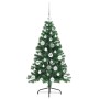 Árbol de Navidad Artificial Preiluminado Verde 120 cm PVC