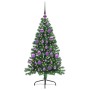 Árbol de Navidad artificial pre-iluminado Verde 120 cm PVC